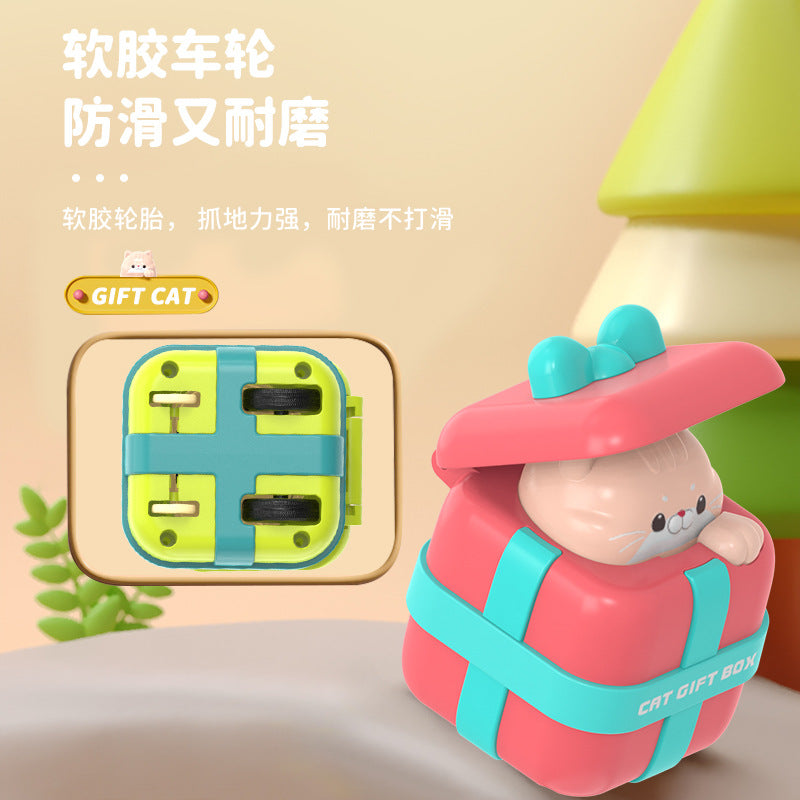 Wholesale Cat Push Toy Car Creative Cartoon Inertia Pull Back Car Children's Toys